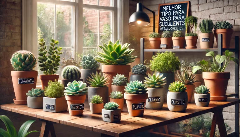 Qual o melhor tipo de vaso para suculentas?