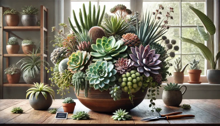 Posso plantar diferentes suculentas no mesmo vaso?