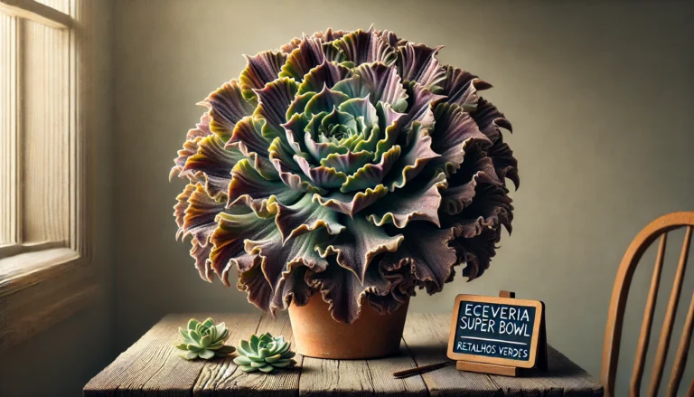 Echeveria ‘Super Bowl’: uma obra-prima da natureza (e da mutação)