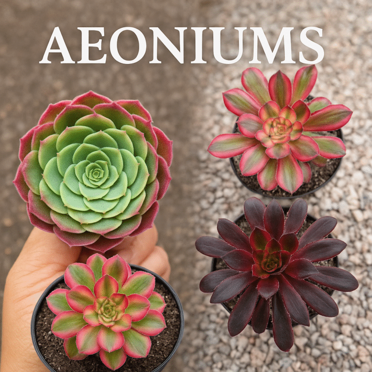 Aeoniums: o tempo se dobra em rosetas