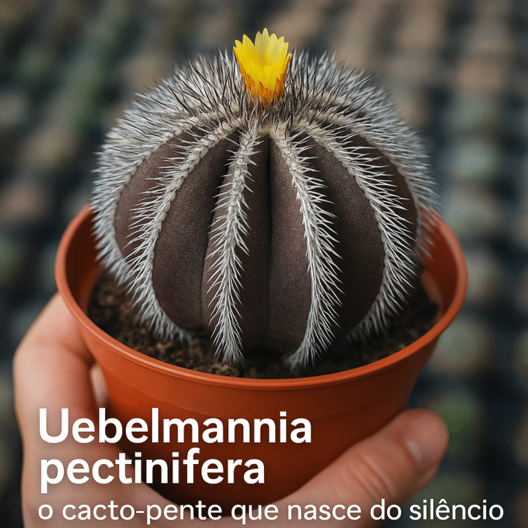 Uebelmannia pectinifera: o cacto-pente que nasce do silêncio