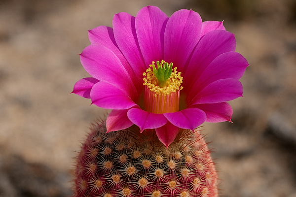 Cacto Arco-Íris (Echinocereus rigidissimus): resistência e cor em uma só espécie