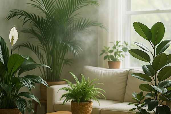 Como o Verde Regula a Umidade e Melhora a Respiração em Ambientes Fechados