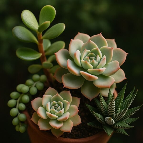 mix de plantas suculentas
