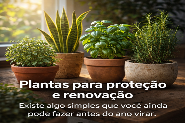 Plantas tradicionais usadas para proteção e renovação na virada do ano dentro de casa