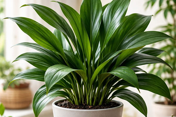 Aspidistra elatior planta de ferro resistente para interiores com pouca luz