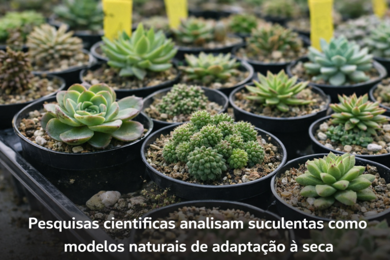 Suculentas usadas em estudos científicos sobre adaptação à seca