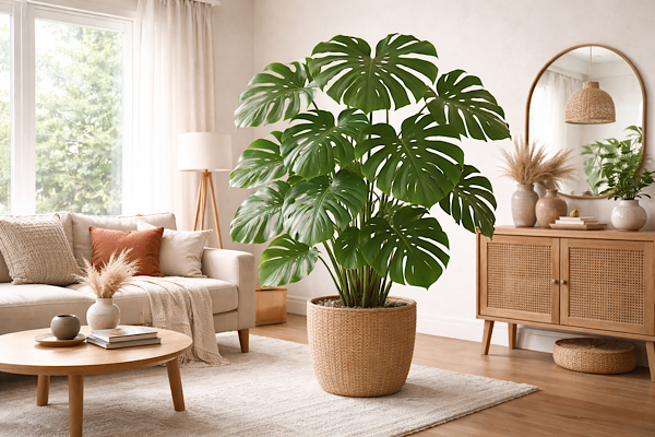 costela de adao planta grande para ambientes internos bem iluminados
