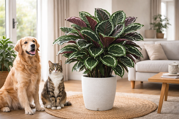 Calatheas plantas ornamentais seguras para cães e gatos

