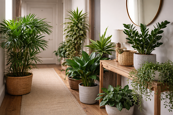 Plantas para corredores e halls escuros: Espécies que sobrevivem com pouca luz