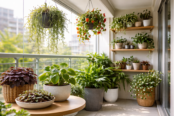 Plantas para Varanda Fechada: Espécies Ideais para Sacadas Envidraçadas