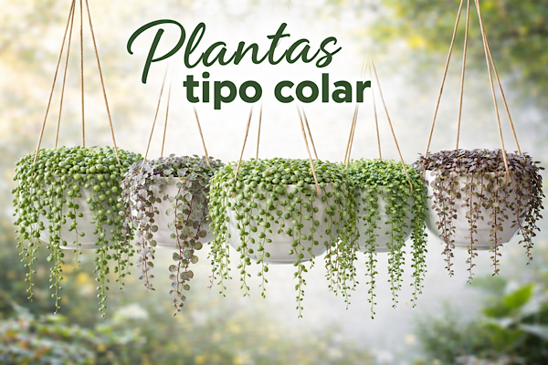 Plantas tipo colar: espécies pendentes que parecem joias naturais para decorar sua casa