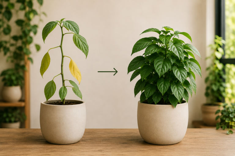 Minha planta está viva mas feia: como recuperar o visual sem replantar tudo
