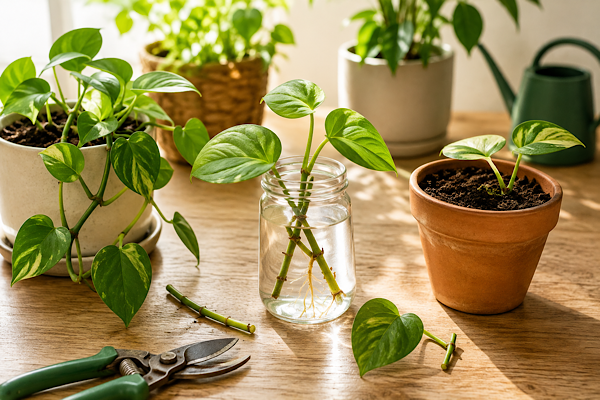 como salvar galhos quebrados de plantas