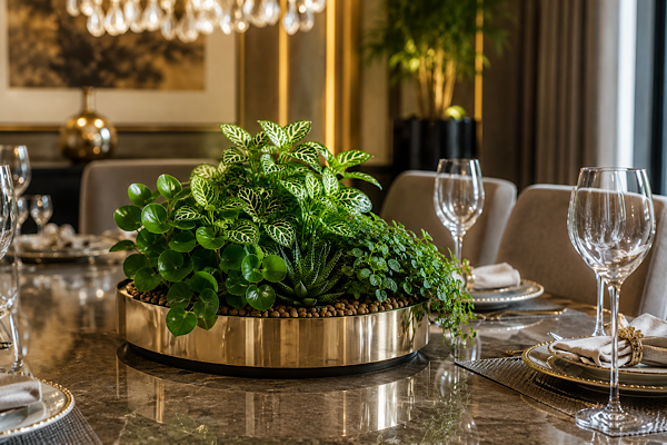 Plantas para mesa de jantar: como criar um centro de mesa vivo e duradouro